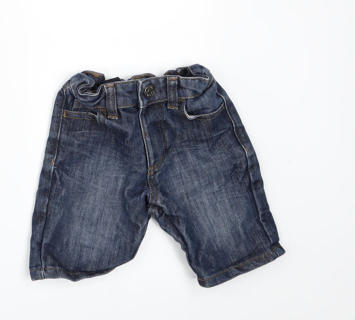 Denim & Co. Boys Blue  Denim Cropped Jeans Size 18-24 Months  - SHORTS