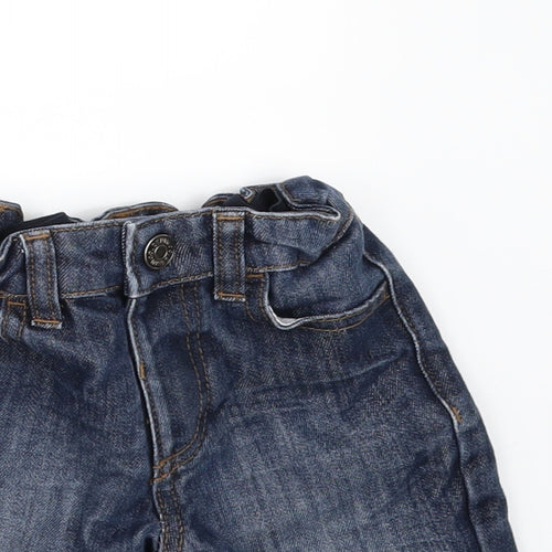 Denim & Co. Boys Blue  Denim Cropped Jeans Size 18-24 Months  - SHORTS