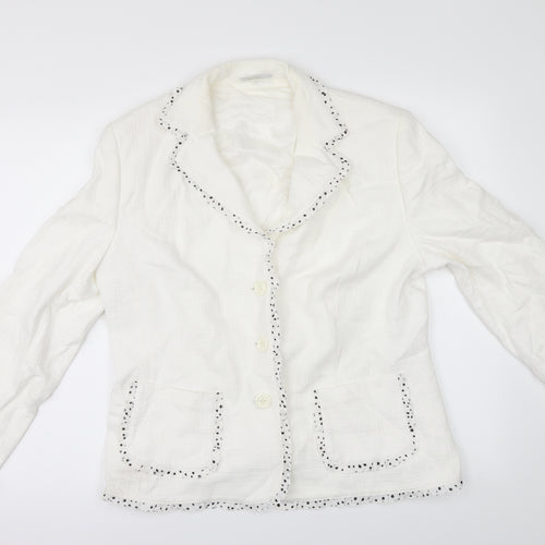 Gerry Weber Womens Ivory   Jacket  Size 16