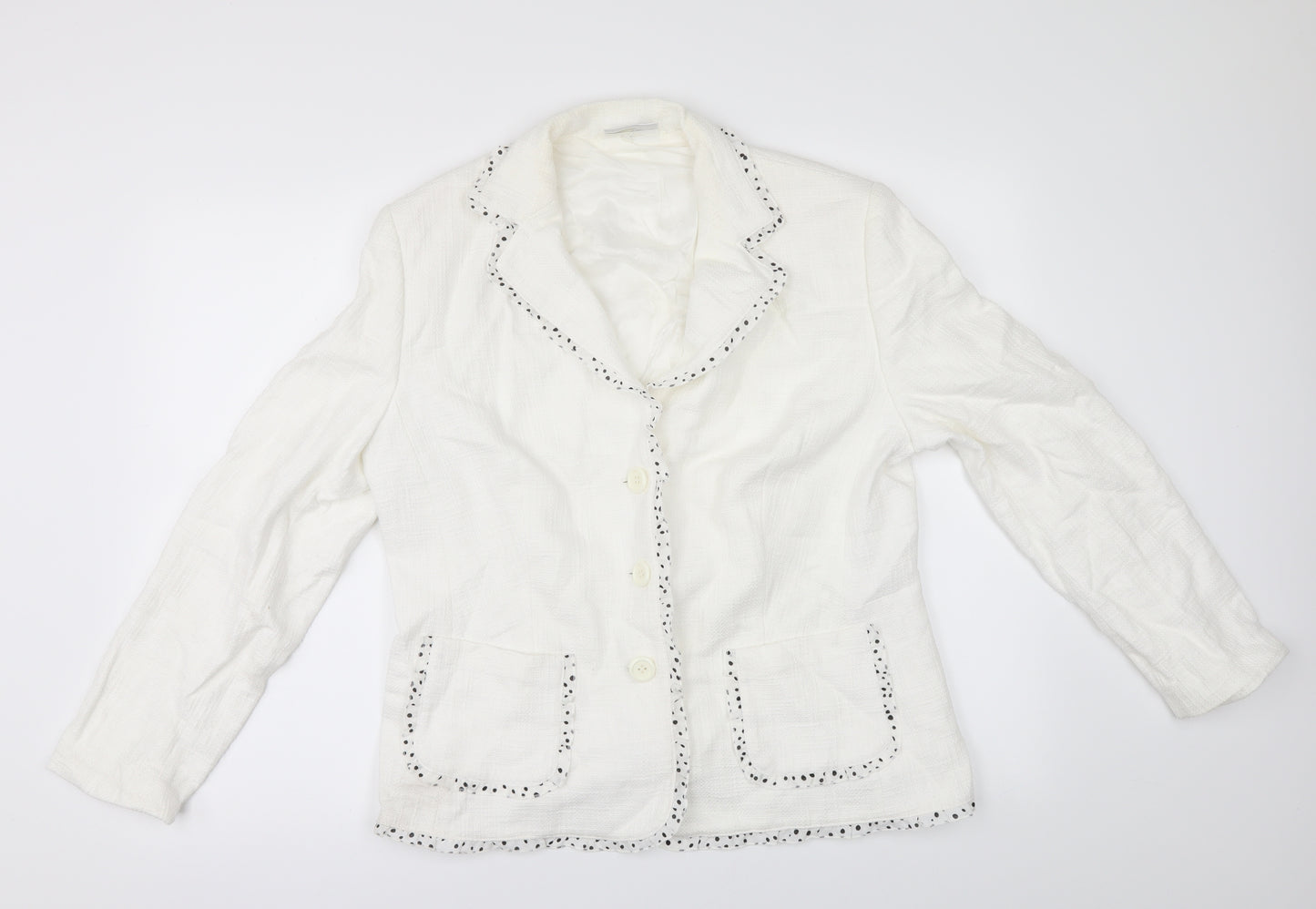 Gerry Weber Womens Ivory   Jacket  Size 16