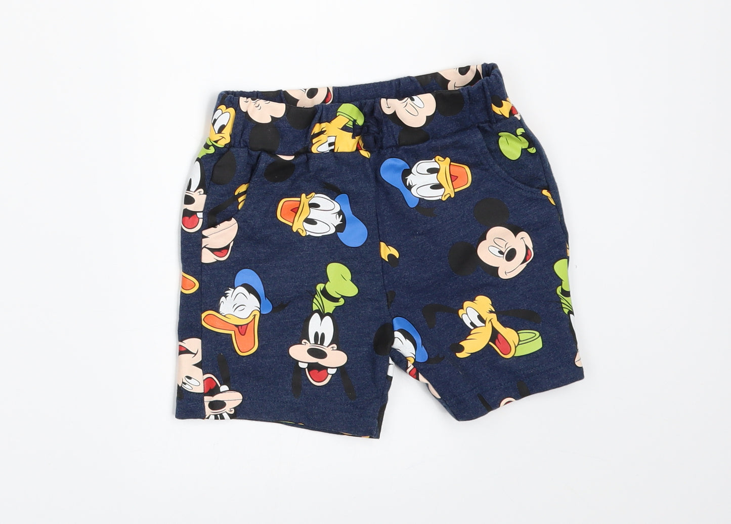 Matalan Boys Black Geometric  Sweat Shorts Size 2-3 Years - DISNEY