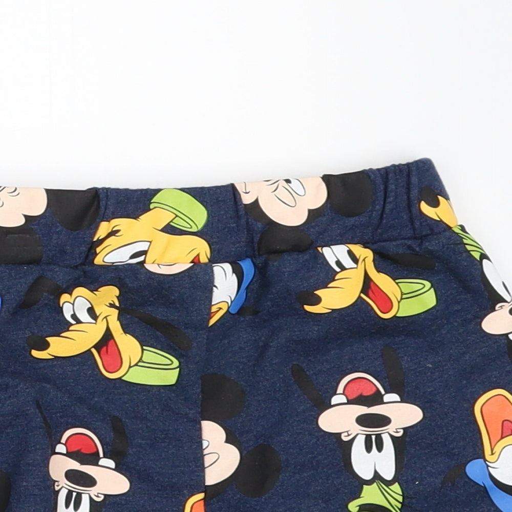 Matalan Boys Black Geometric  Sweat Shorts Size 2-3 Years - DISNEY