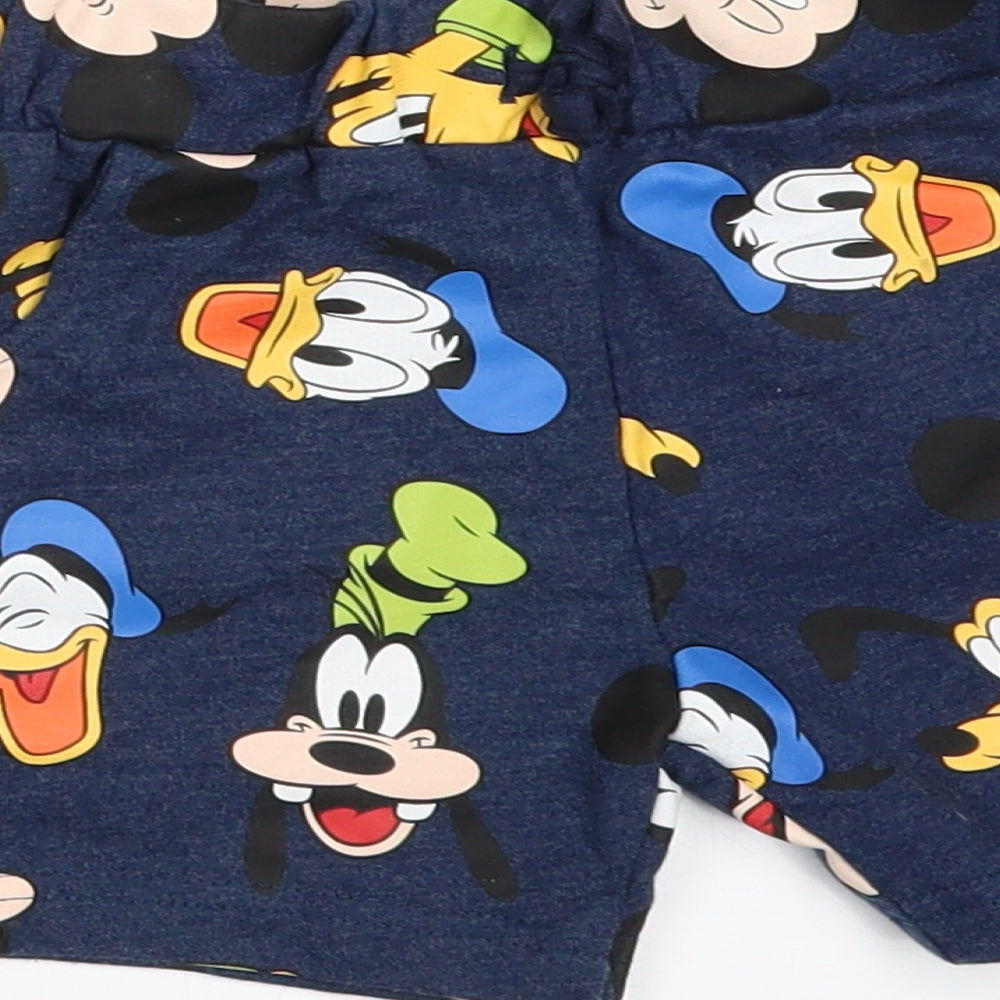 Matalan Boys Black Geometric  Sweat Shorts Size 2-3 Years - DISNEY