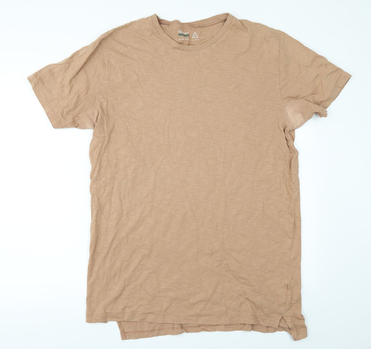 Topman Mens Orange    T-Shirt Size L