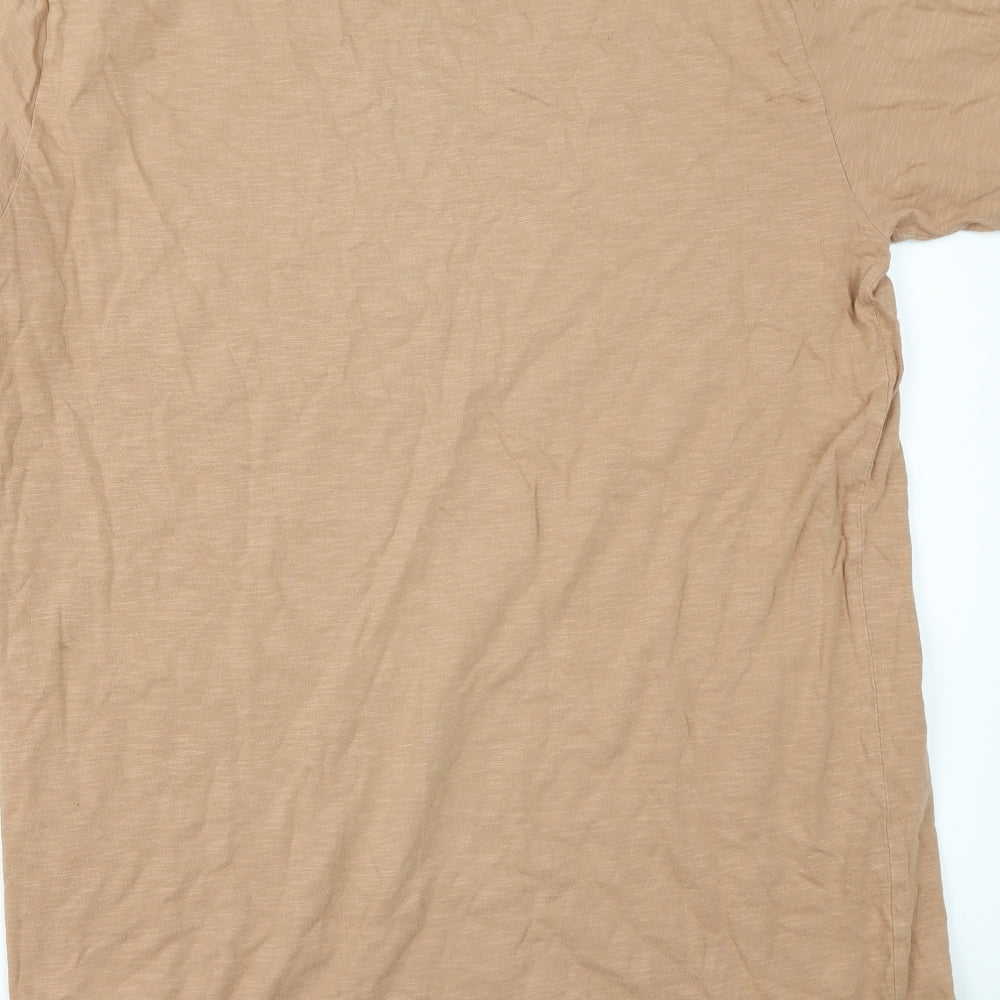 Topman Mens Orange    T-Shirt Size L