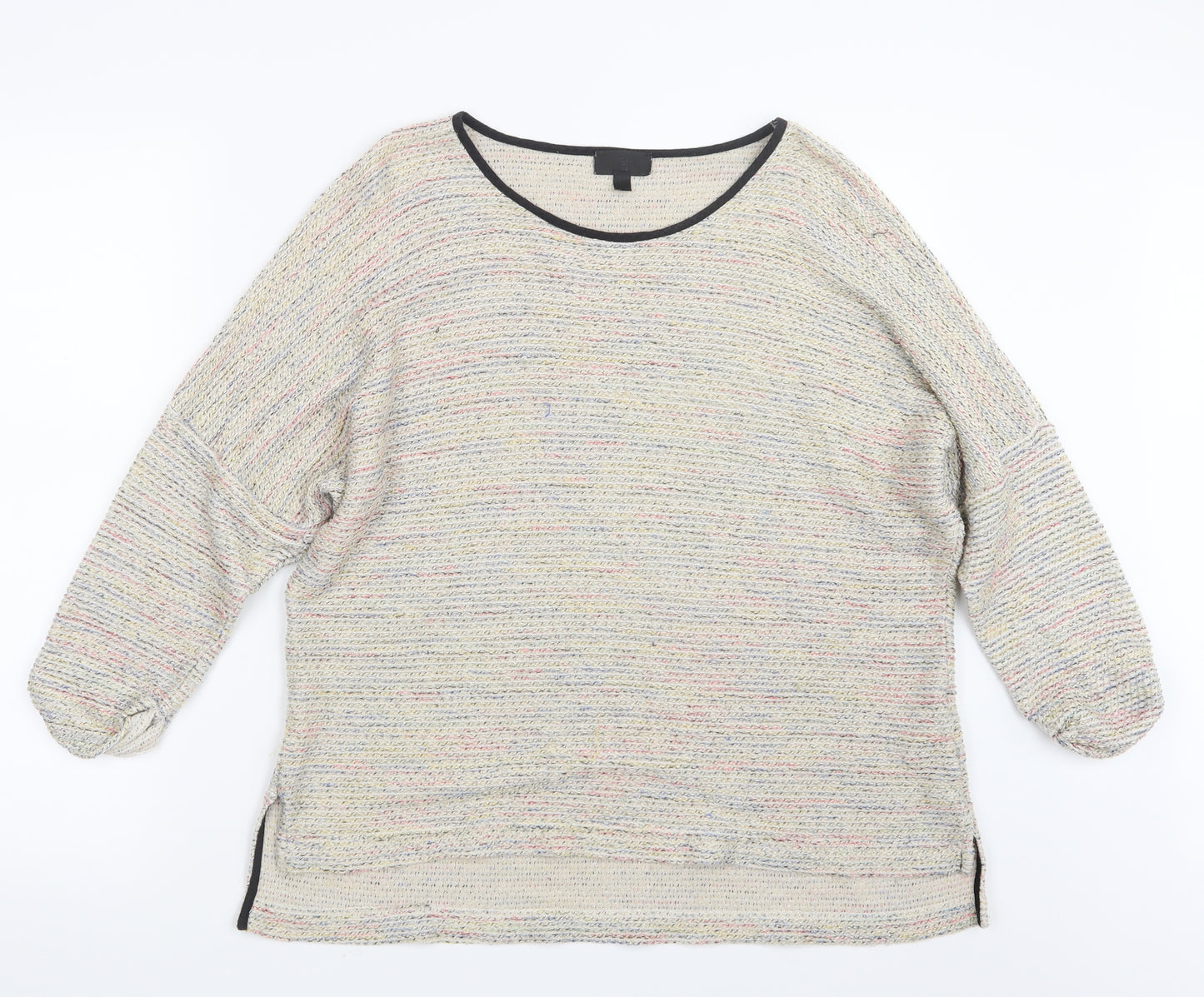 Topshop Womens Beige  Knit Pullover Jumper Size 12