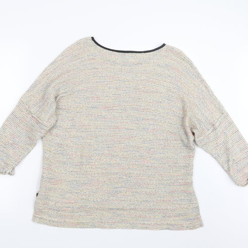 Topshop Womens Beige  Knit Pullover Jumper Size 12