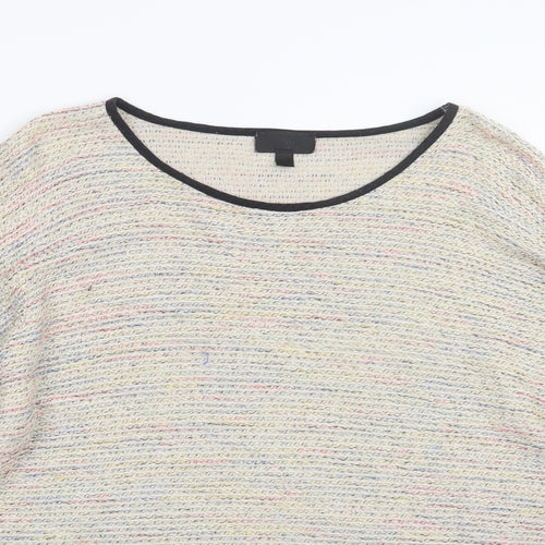 Topshop Womens Beige  Knit Pullover Jumper Size 12