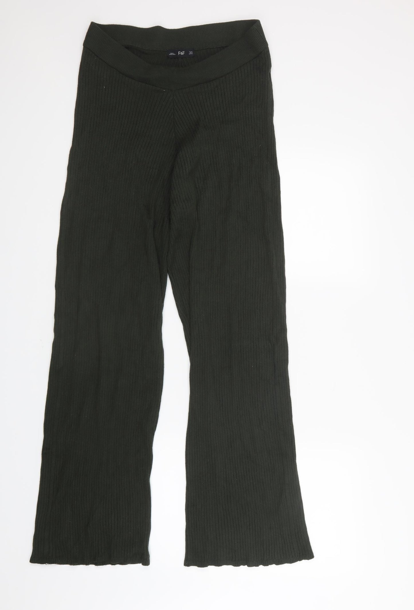 F&F Womens Green   Trousers  Size 14 L28.5 in