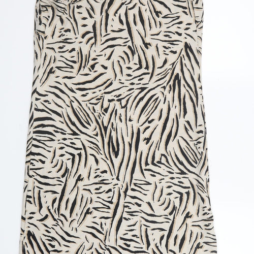 Marks and Spencer Womens Beige Animal Print  Shirt Dress  Size 12