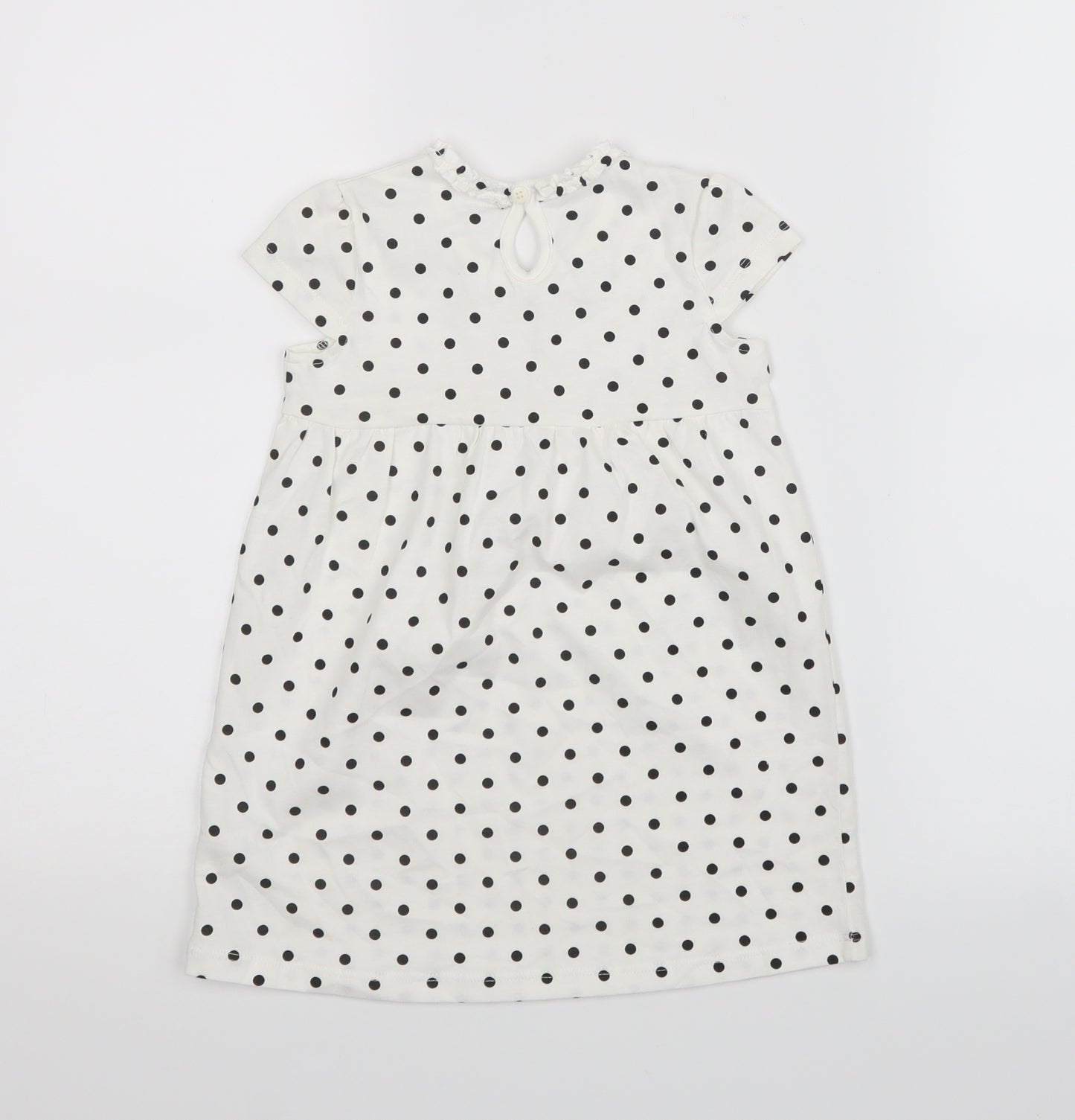 George  Black Polka Dot  T-Shirt Dress  Size 18-24 Months