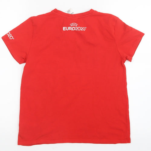 Euro 2020 Boys Red   Basic T-Shirt Size 13-14 Years  - England
