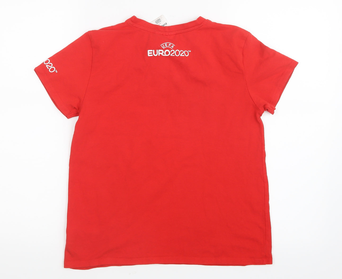 Euro 2020 Boys Red   Basic T-Shirt Size 13-14 Years  - England