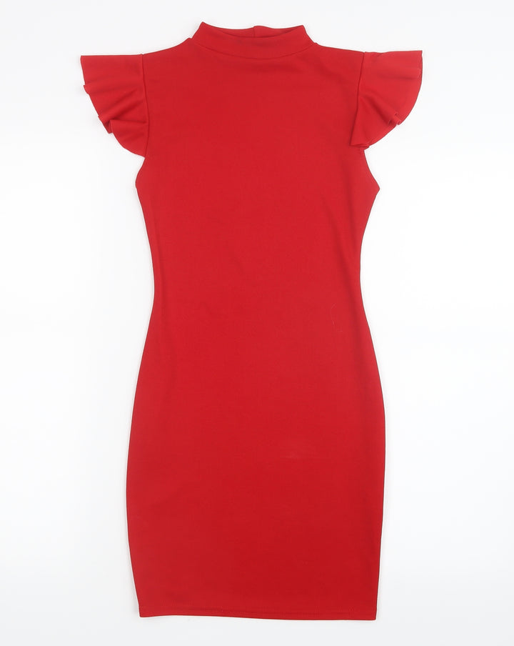 PRETTYLITTLETHING Womens Red   Mini  Size 8