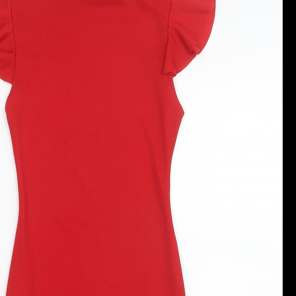 PRETTYLITTLETHING Womens Red   Mini  Size 8