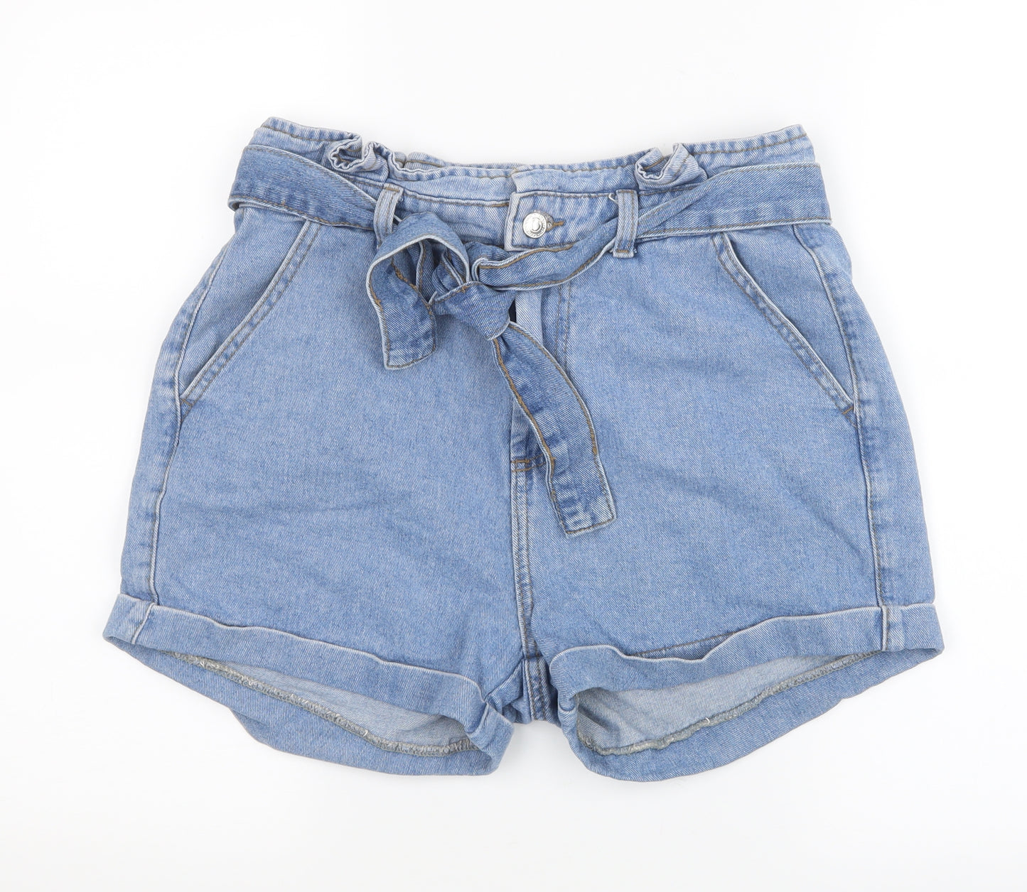 Denim Co. Womens Blue  Denim Boyfriend Shorts Size 12