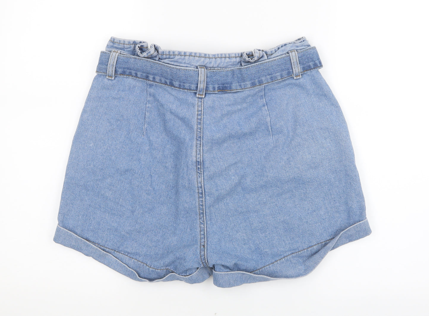 Denim Co. Womens Blue  Denim Boyfriend Shorts Size 12