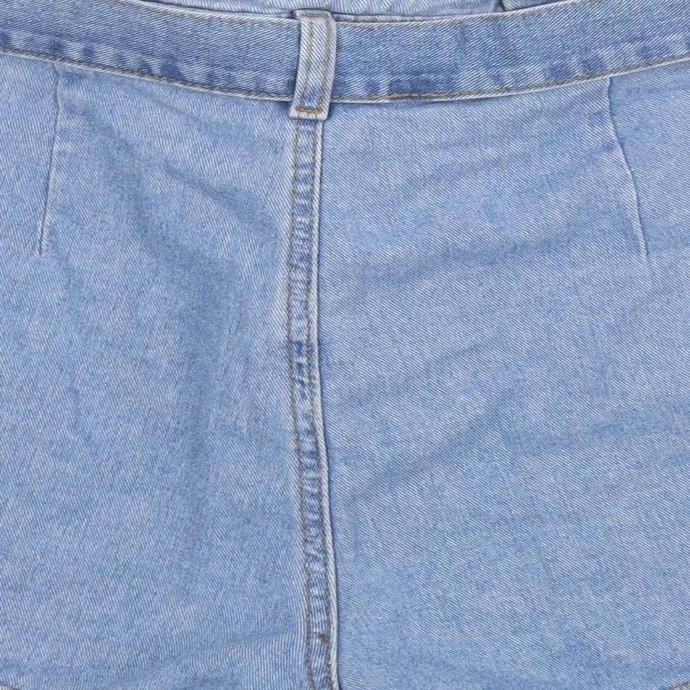 Denim Co. Womens Blue  Denim Boyfriend Shorts Size 12