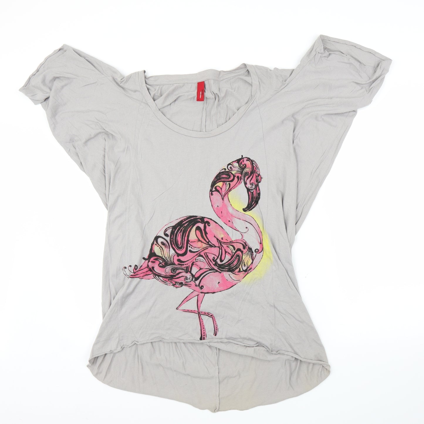 Vera Moda Womens Grey   Tunic T-Shirt Size XL  - Flamingo