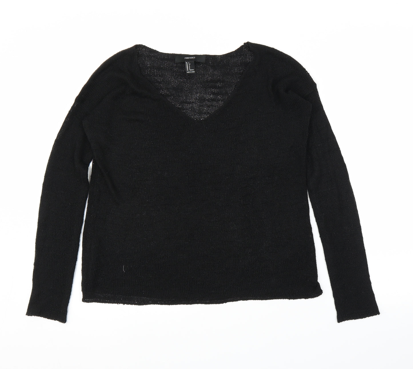 FOREVER 21 Womens Black   Pullover Jumper Size S