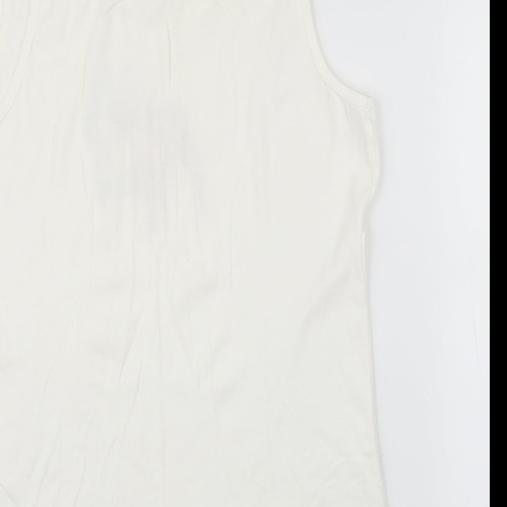 Dorothy Perkins Womens White   Basic Tank Size 22