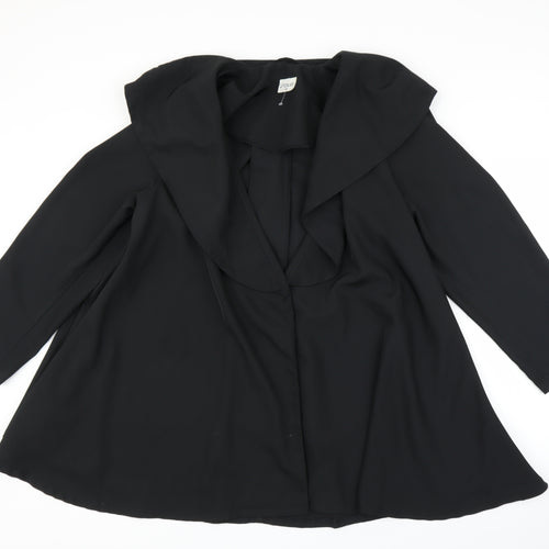 Solo Womens Black   Cape Jumper Size 12