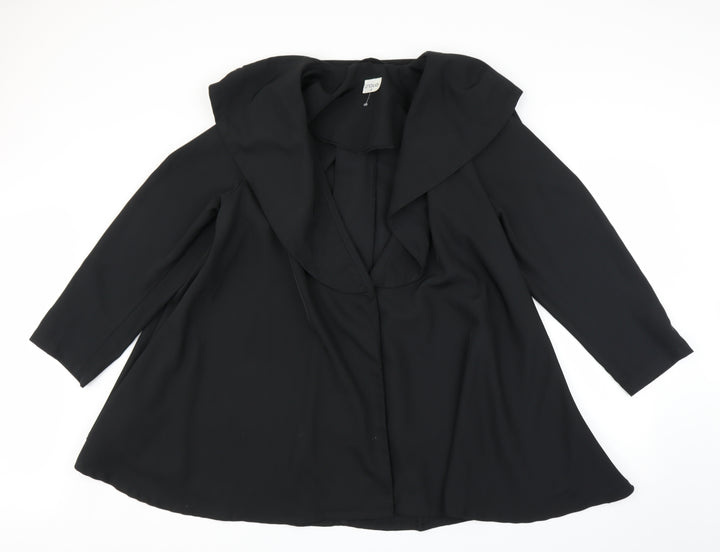 Solo Womens Black Cape Jumper Size 12