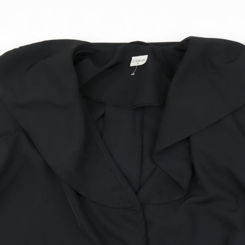 Solo Womens Black   Cape Jumper Size 12