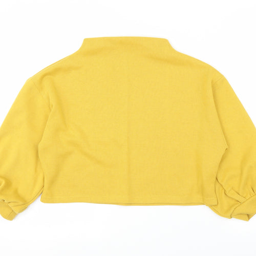 Preworn Womens Yellow   Pullover Jumper Size S  - Cropped