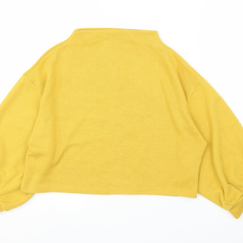 Preworn Womens Yellow   Pullover Jumper Size S  - Cropped