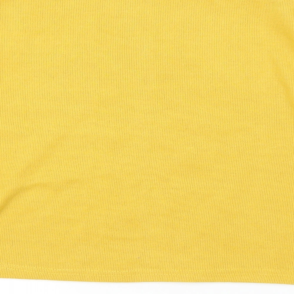 Preworn Womens Yellow   Pullover Jumper Size S  - Cropped