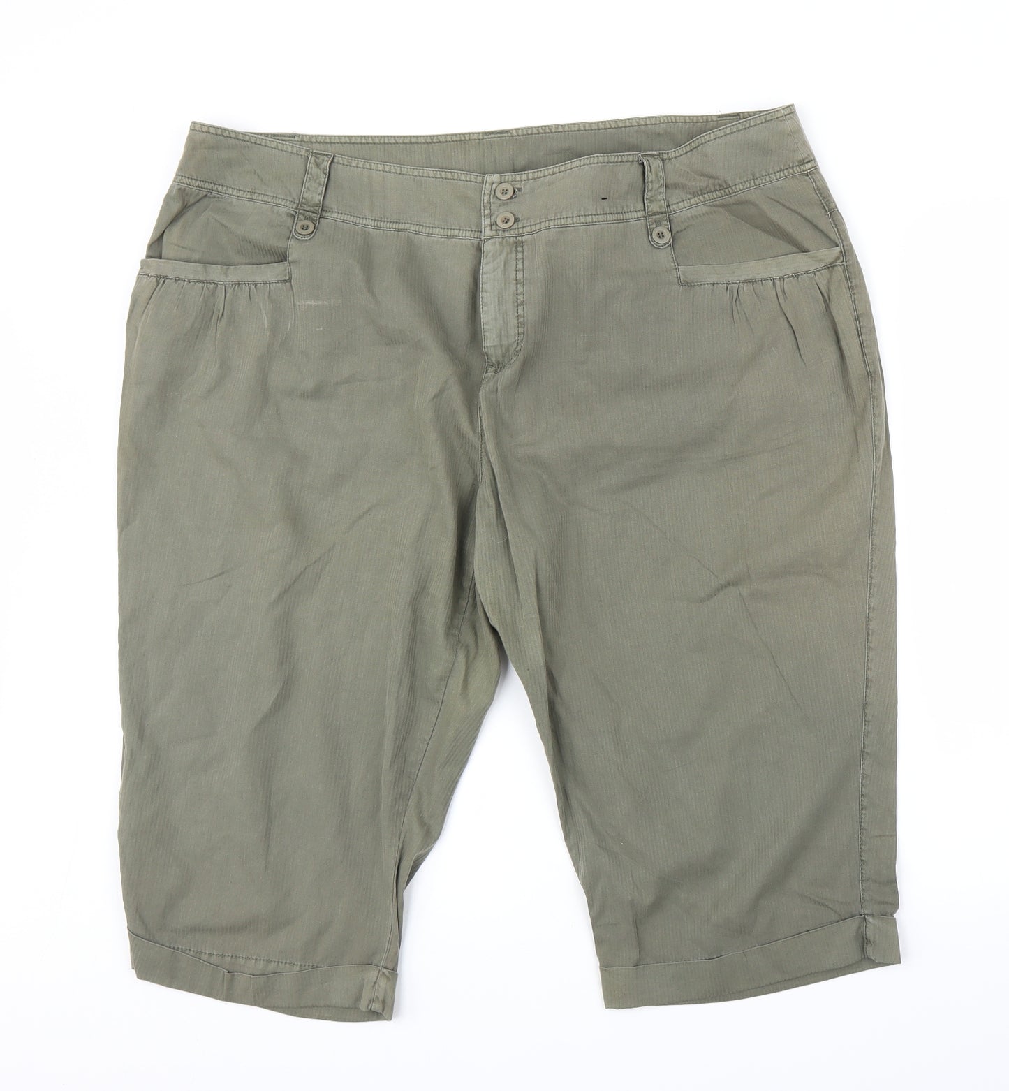 Dorothy Perkins Womens Green   Bermuda Shorts Size 22