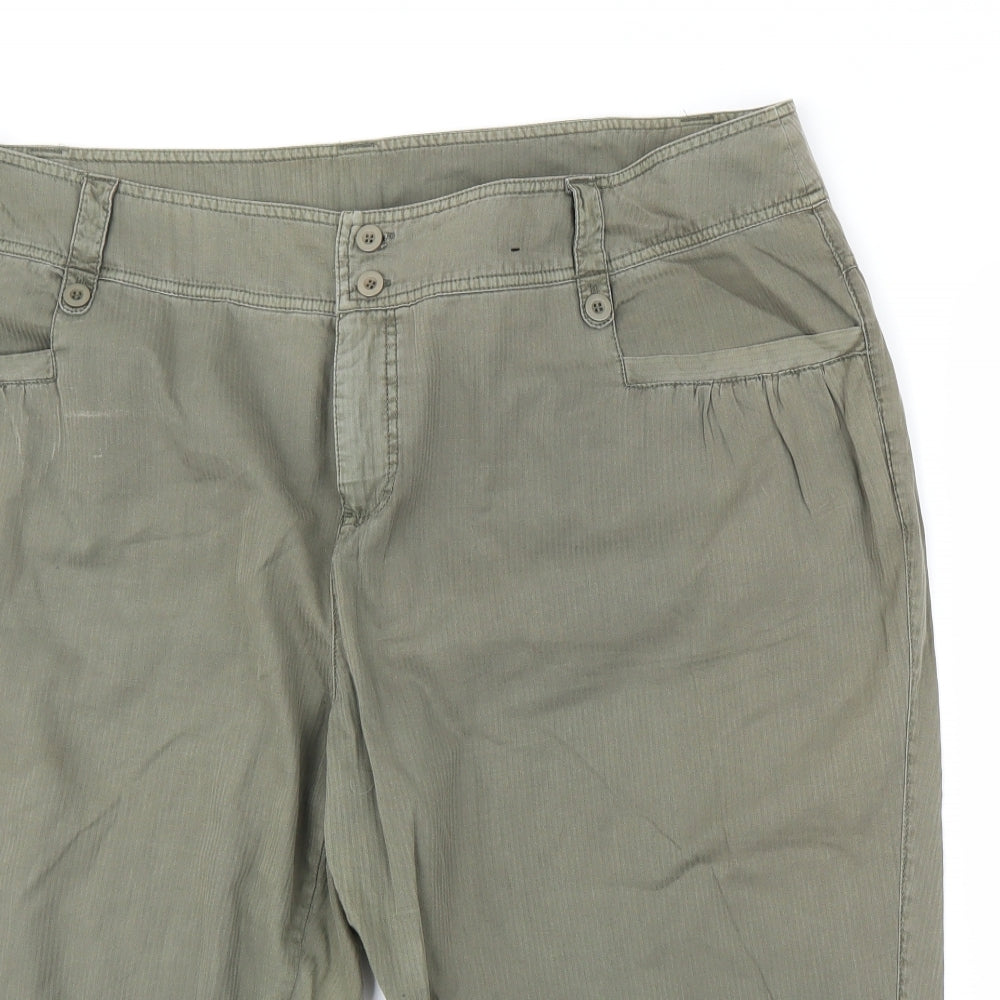 Dorothy Perkins Womens Green   Bermuda Shorts Size 22