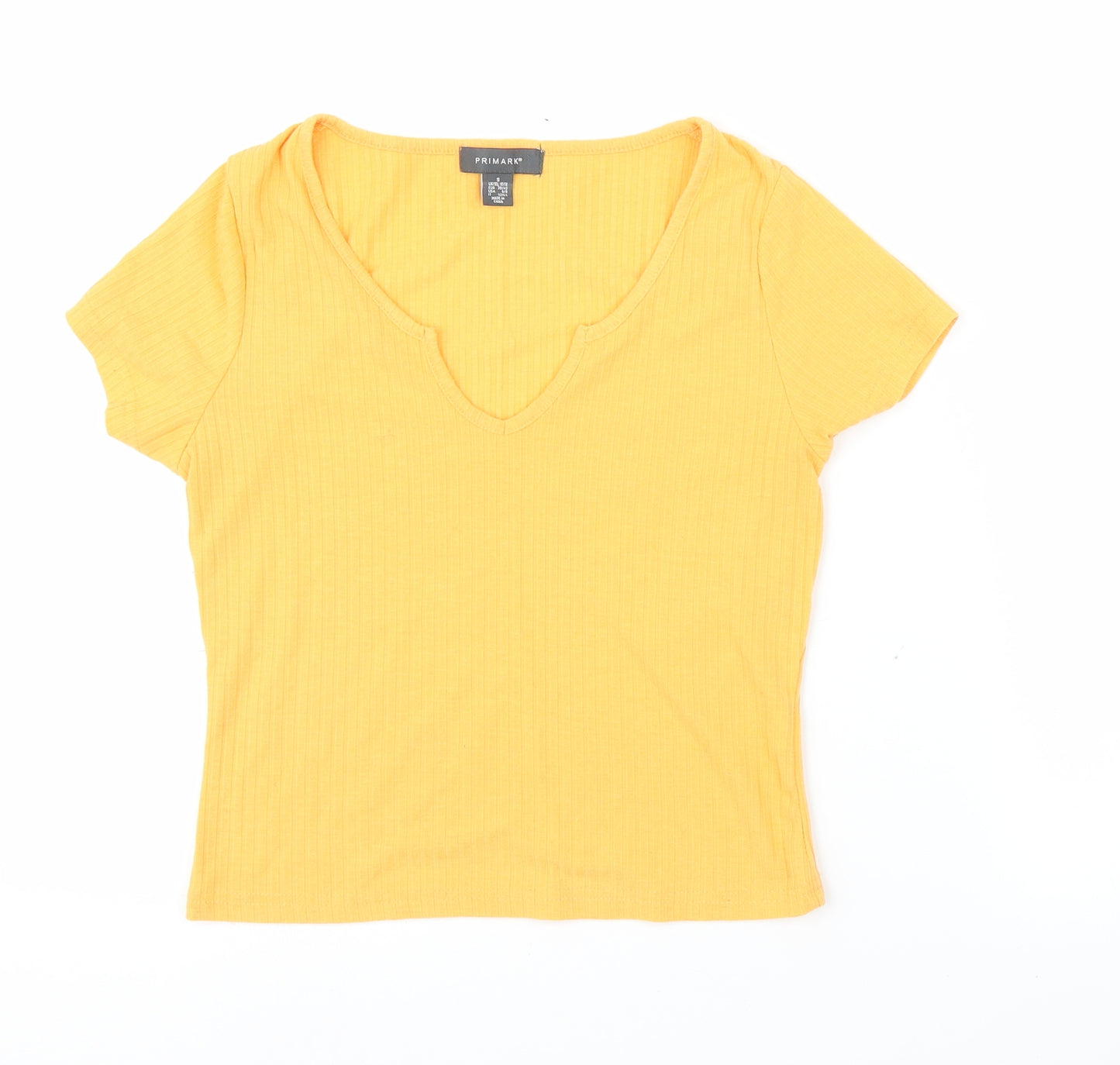 Primark Womens Orange   Basic T-Shirt Size S