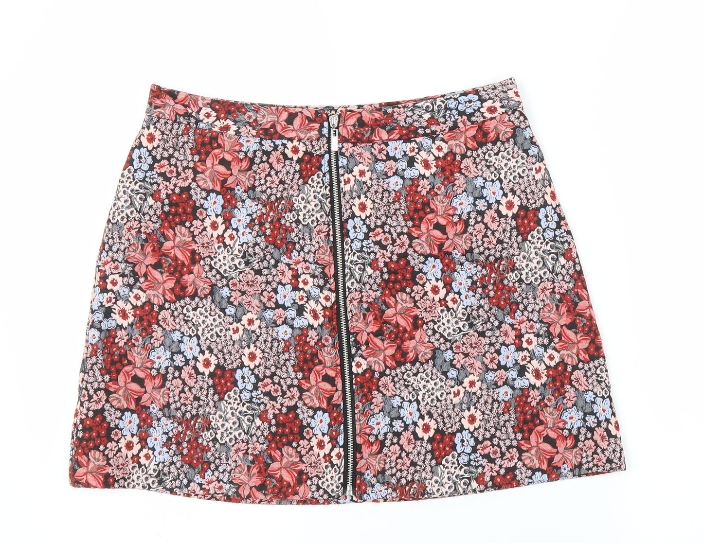 Primark Womens Pink Floral  A-Line Skirt Size 12