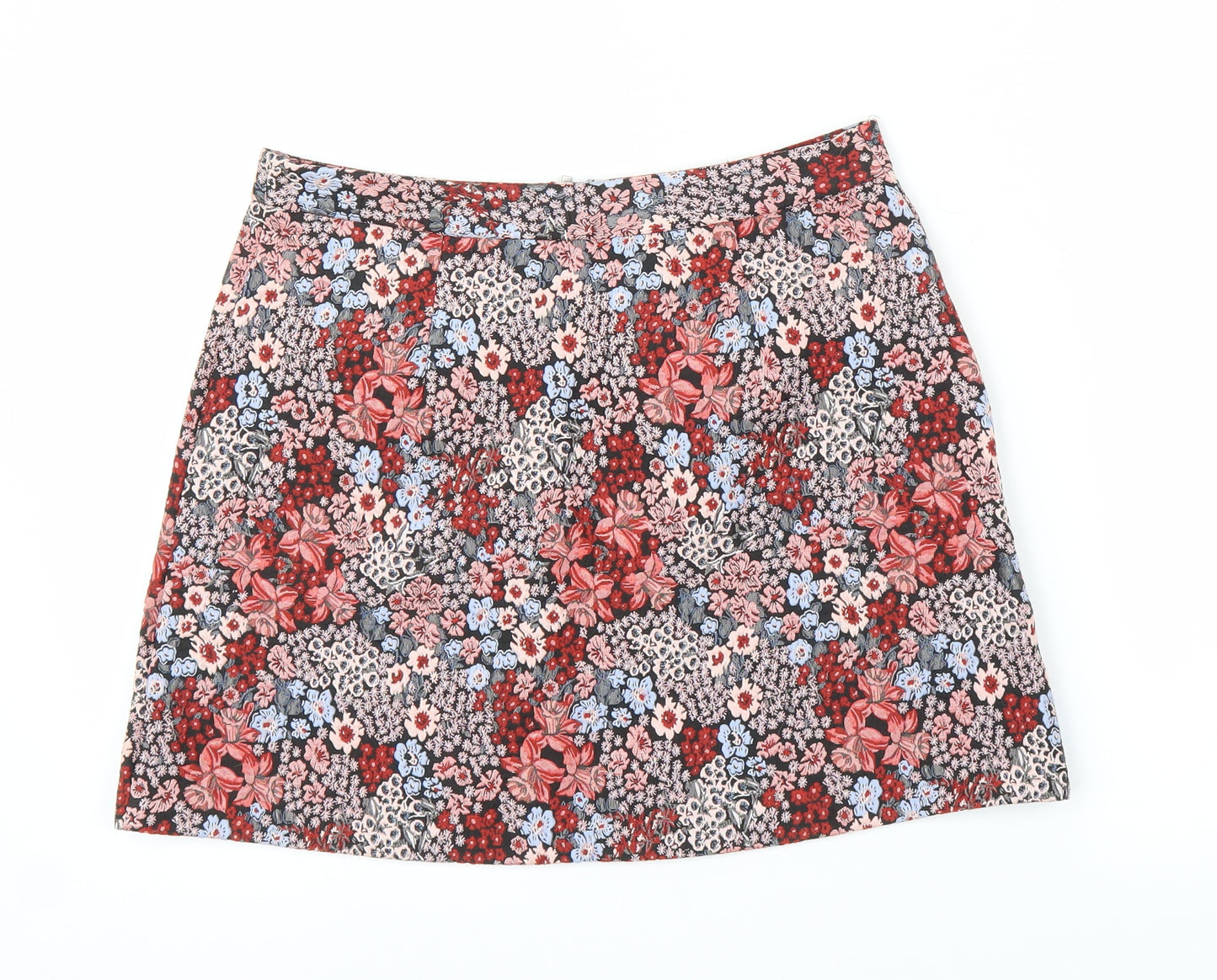 Primark Womens Pink Floral  A-Line Skirt Size 12