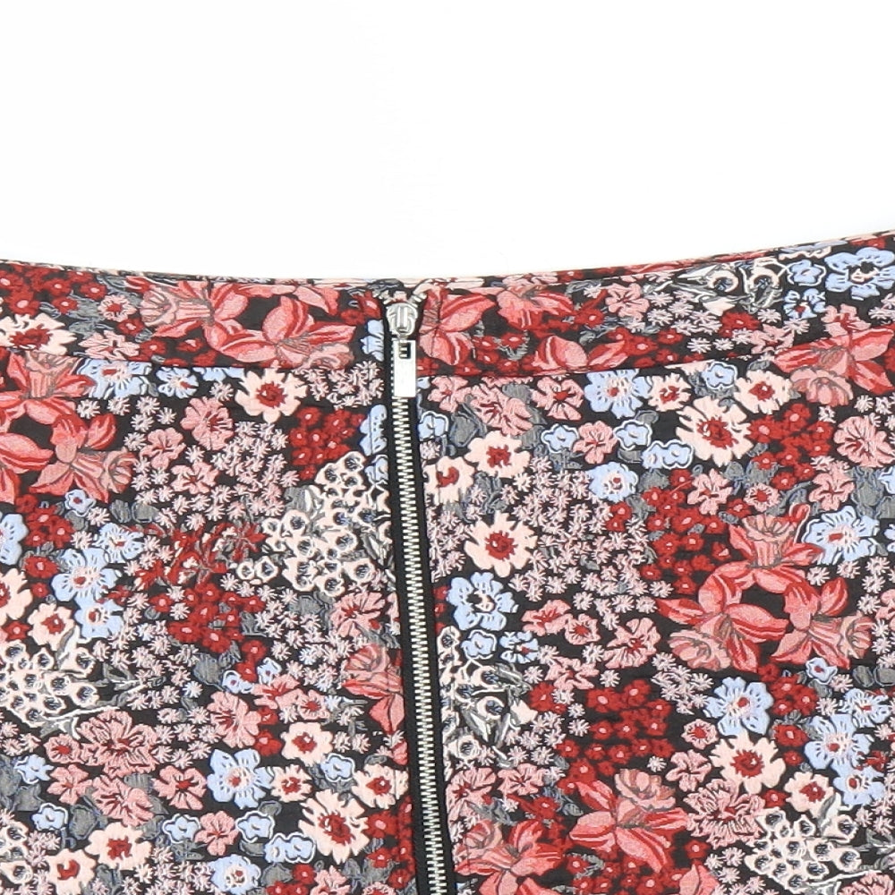 Primark Womens Pink Floral  A-Line Skirt Size 12