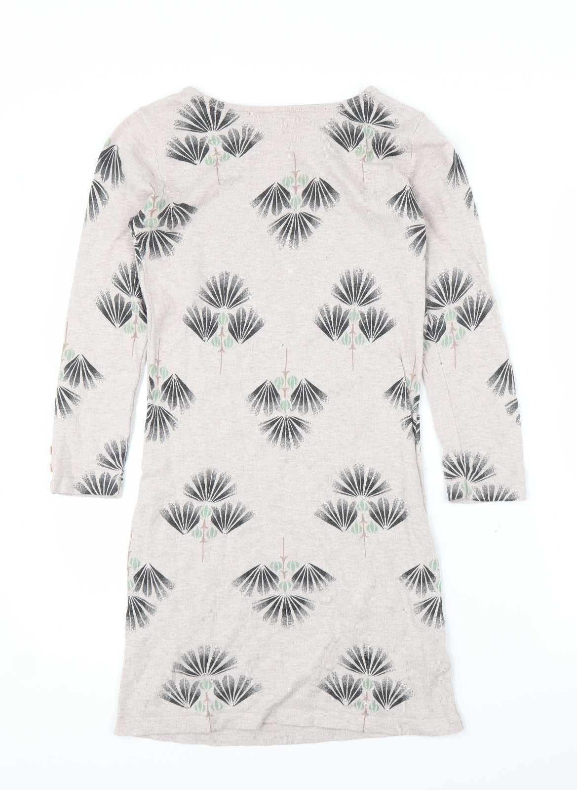 NEXT Womens Beige Floral  Jumper Dress  Size 6