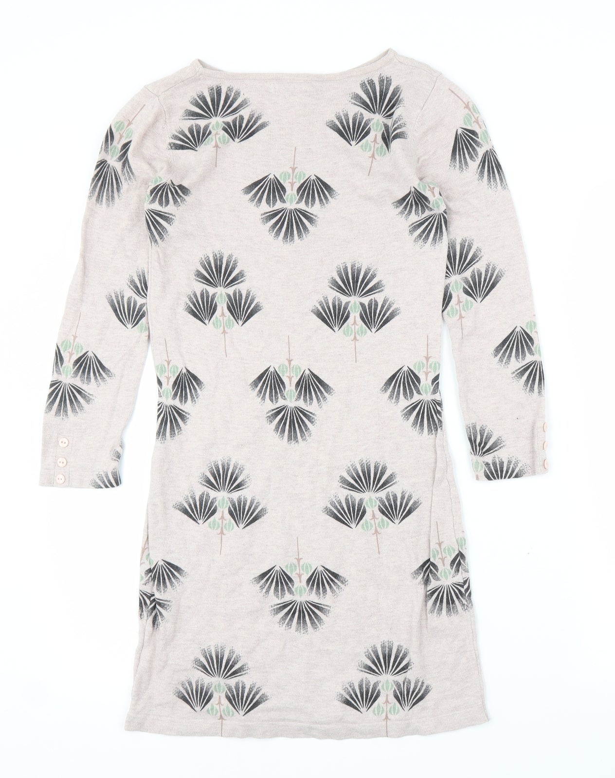NEXT Womens Beige Floral  Jumper Dress  Size 6