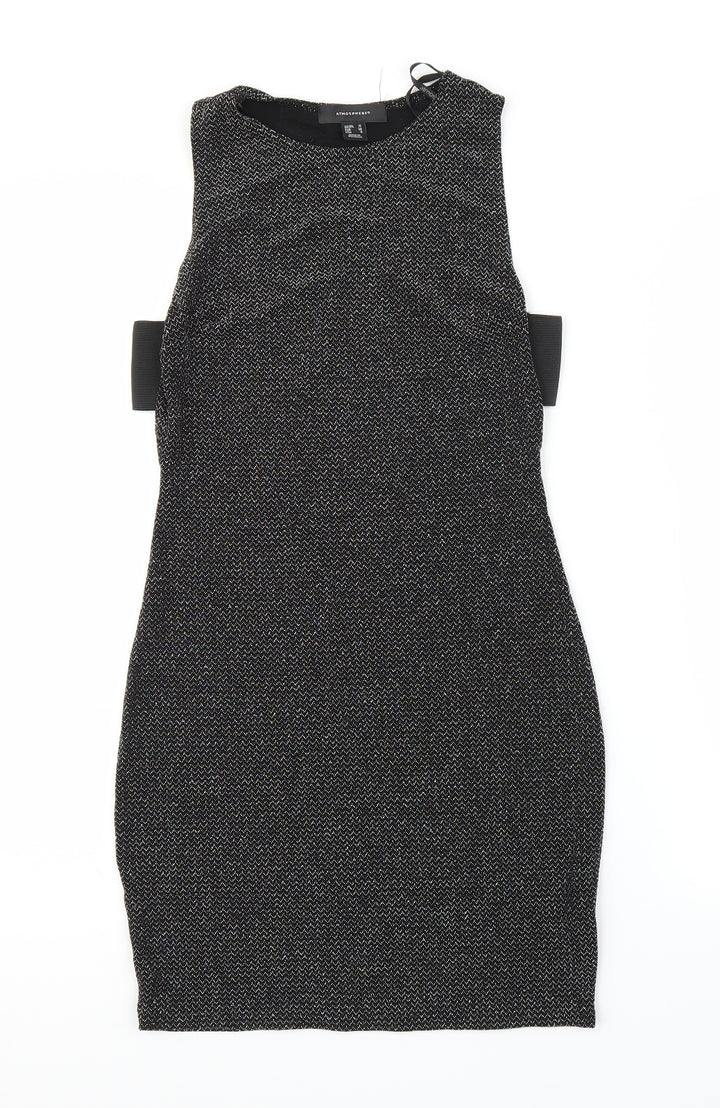 Primark Womens Silver Herringbone  Sheath  Size 10