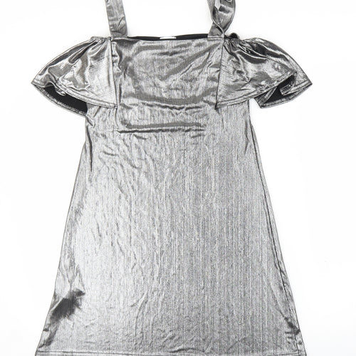 Blue Vanilla Womens Silver   Shift  Size 8