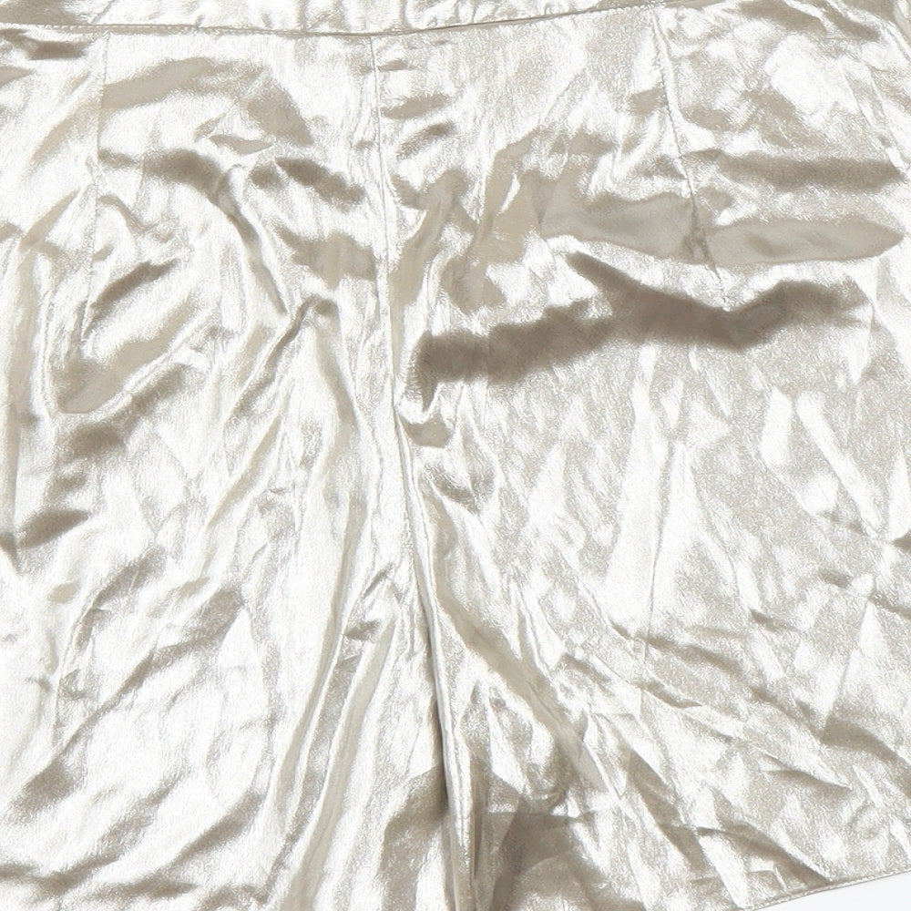 River Island Womens Gold   Bermuda Shorts Size 10