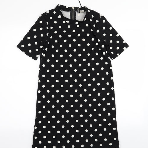 Divided by H&M Womens Black Polka Dot  A-Line  Size 10