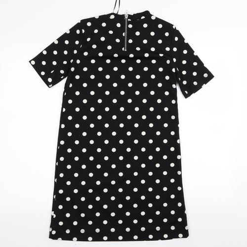 Divided by H&M Womens Black Polka Dot  A-Line  Size 10