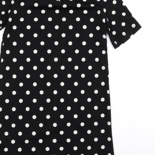 Divided by H&M Womens Black Polka Dot  A-Line  Size 10
