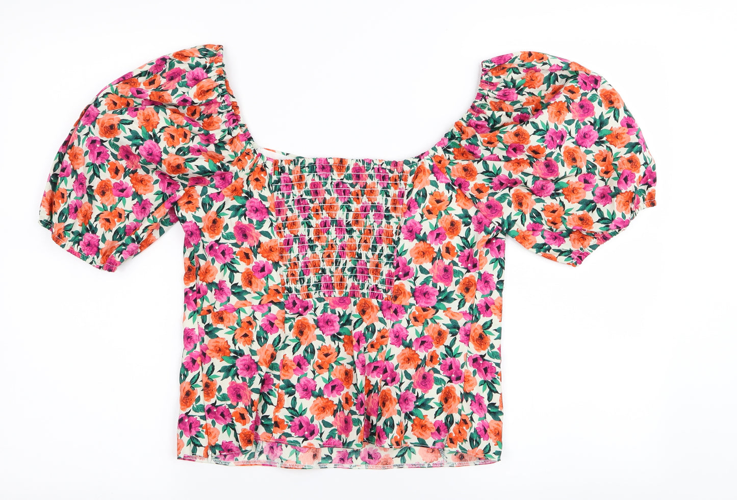 Dorothy Perkins Womens Multicoloured Floral  Basic T-Shirt Size 12
