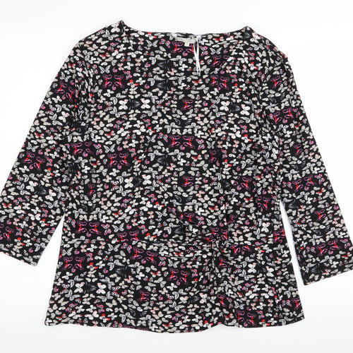 pebble bay Womens Multicoloured   Basic T-Shirt Size 18  - BUTTERFLIES