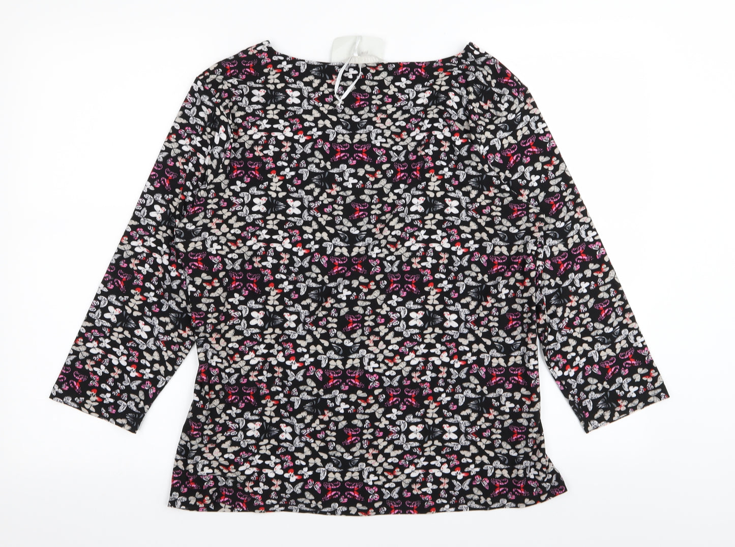 pebble bay Womens Multicoloured   Basic T-Shirt Size 18  - BUTTERFLIES