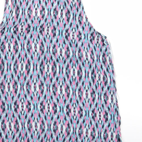 Primark Womens Multicoloured Geometric  Basic Tank Size 10