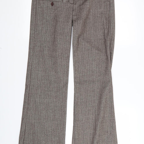 Jane Norman Womens Brown   Trousers  Size 10 L32 in